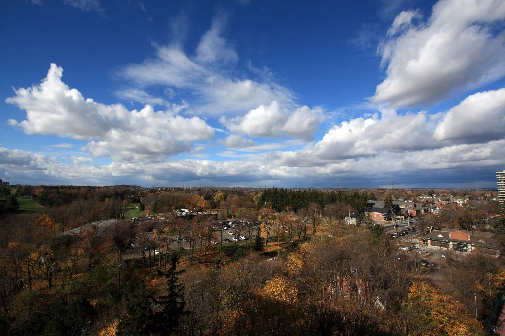 Looking west over the Thornhill valley from Markham toward Vaughan