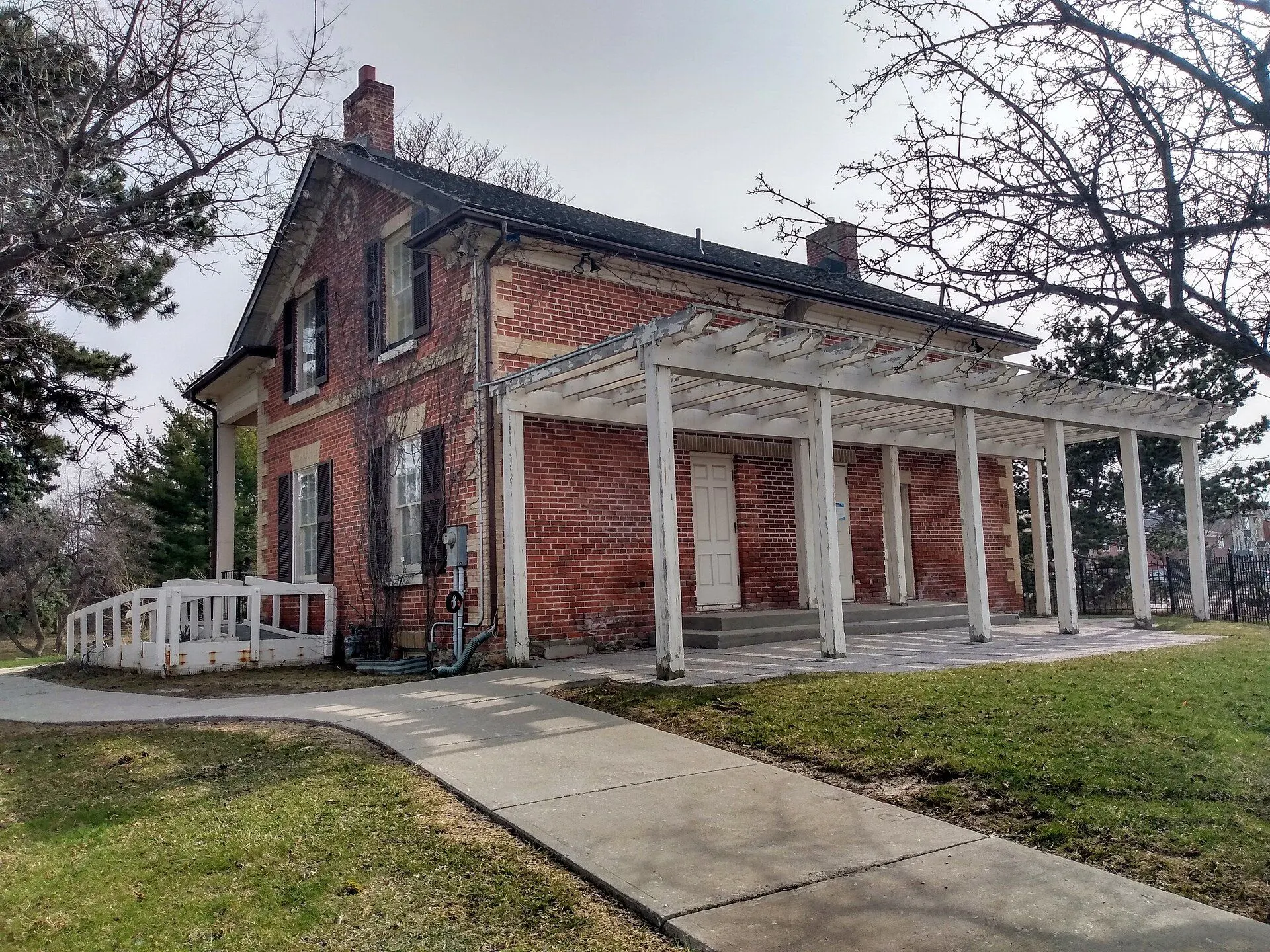 The red-brick John Charlton House in Vaughan